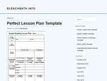 Tablet Screenshot of bleachbath.info